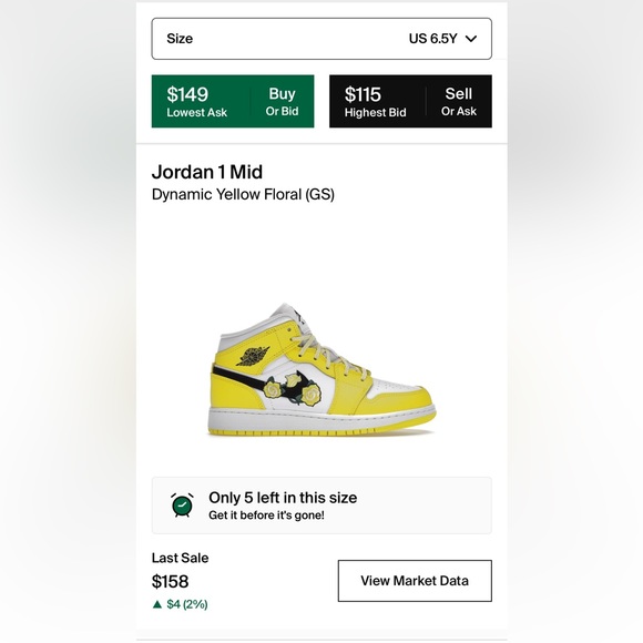 jordan 1 dynamic yellow floral